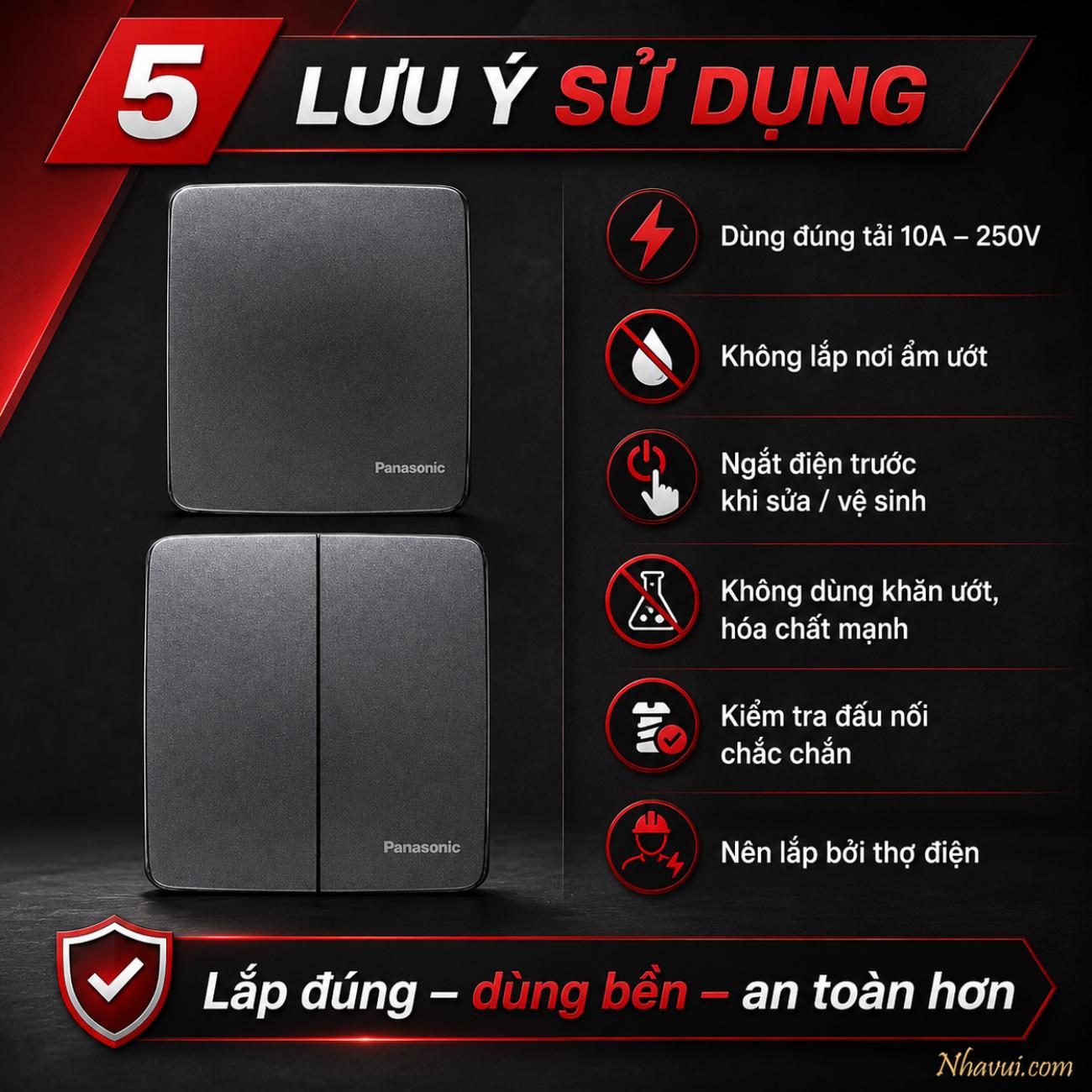 Công tắc E đảo chiều Minerva Panasonic PLS WMT594-VN